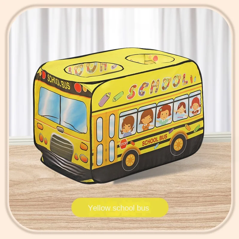 Wholesale Indoor Kids Play Tent Ice Cream Truck Police Car Fire Truck Play House Pop Up Toys Tent for Kids Boys & Girls