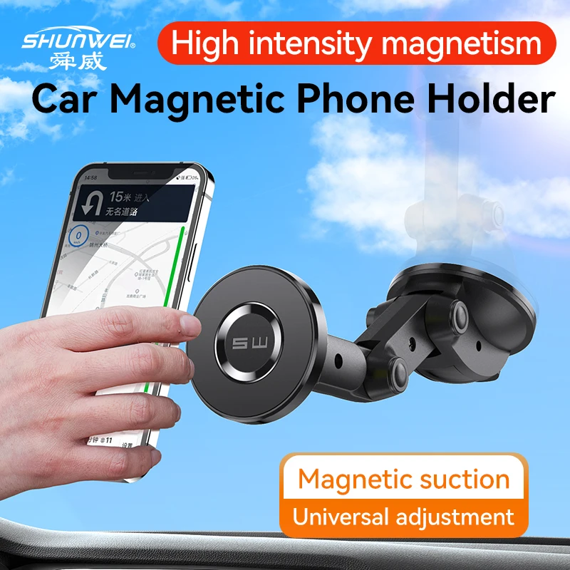 New Designed Magsafing Car Mount Phone Holder Strong Ring Magnets Suction Cup Windshield Dashboard Magnetic car Phone Holder