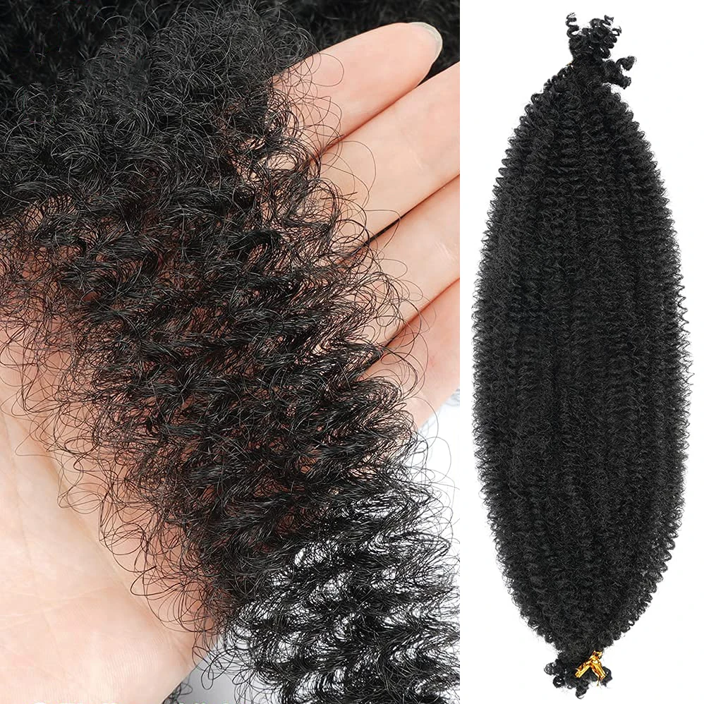 Afro Marley Hair Springy Afro Twist spring afro twist braid Box Brainding Hair Crochet Hair