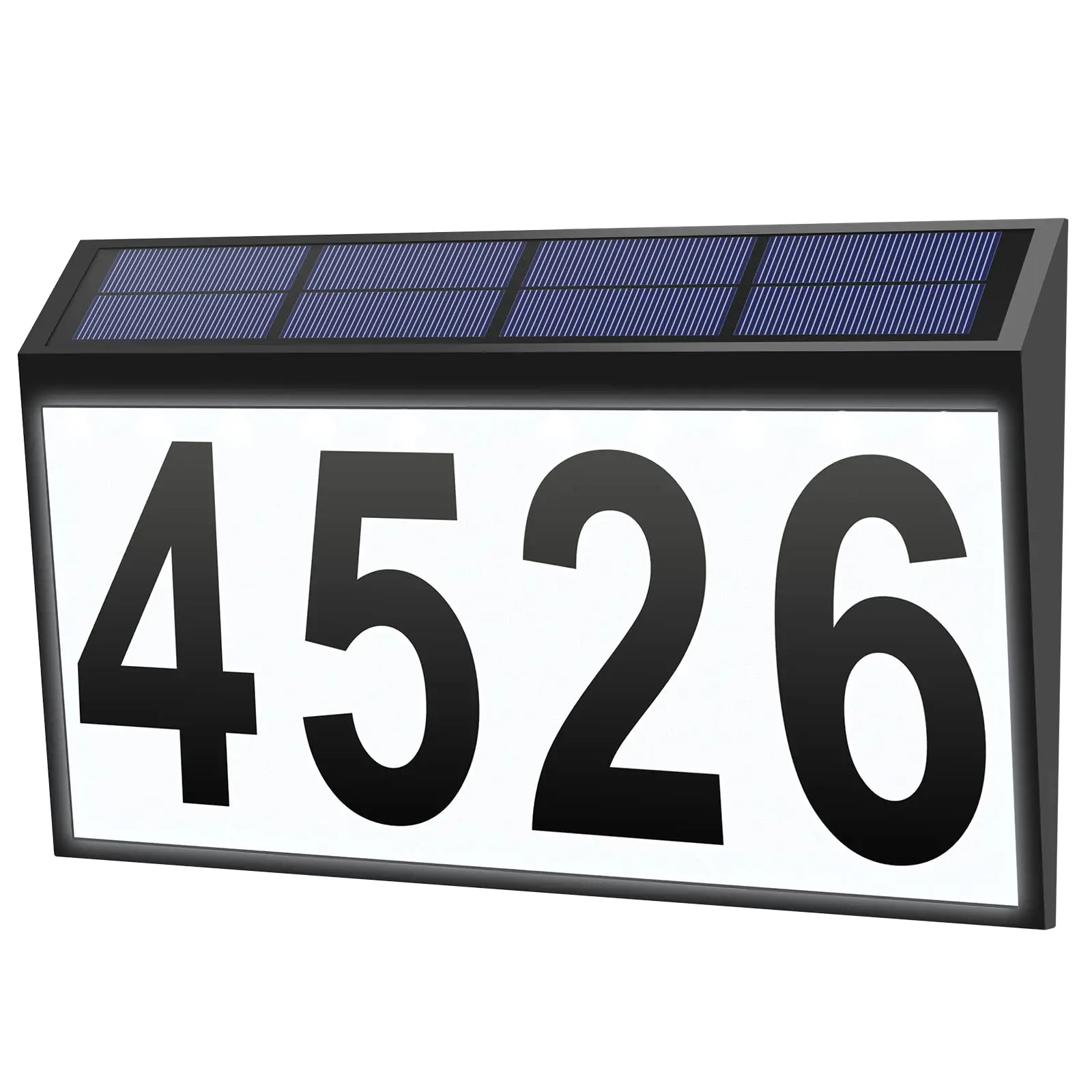 House Numbers Solar Powered House Numbers for Outside LED Lighted Address Numbers for House IP44 Waterproof Sign for Yard