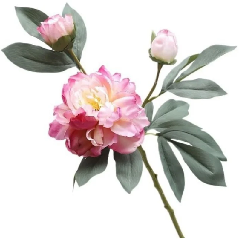 Artificial Multi-Layer Peony Flower with Stems Real Look Peonies for Wedding Centerpieces Bridal Baby Shower Party Decorations