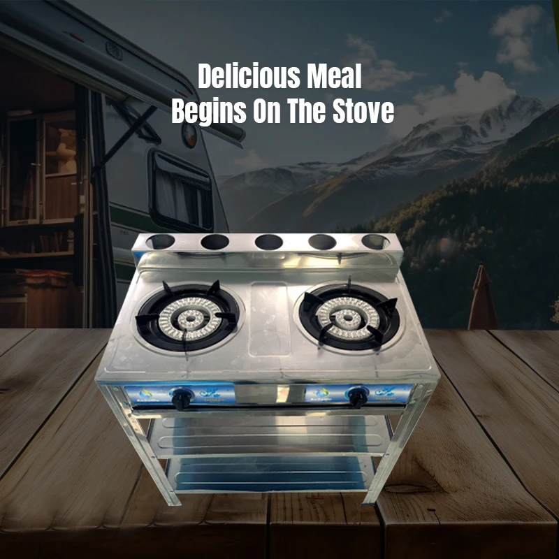 Vertical Gas Commercial 2 wok Burners Stove Range Multifunction two Stoves cooking Machine For Kitchen Cooking