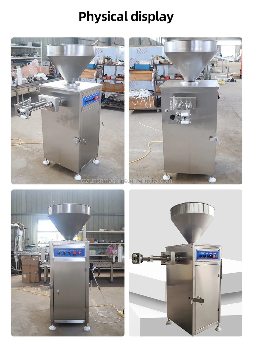 mechanical sausage stuffer plastic sausage stuffer meat filler sausage stuffer portionizer