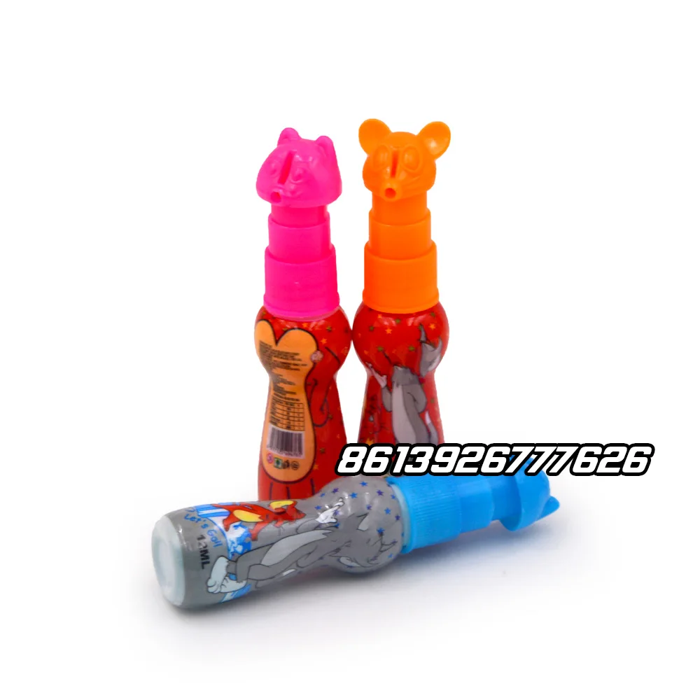 wholesale custom private label halal sweet tomjerry shape spray candy