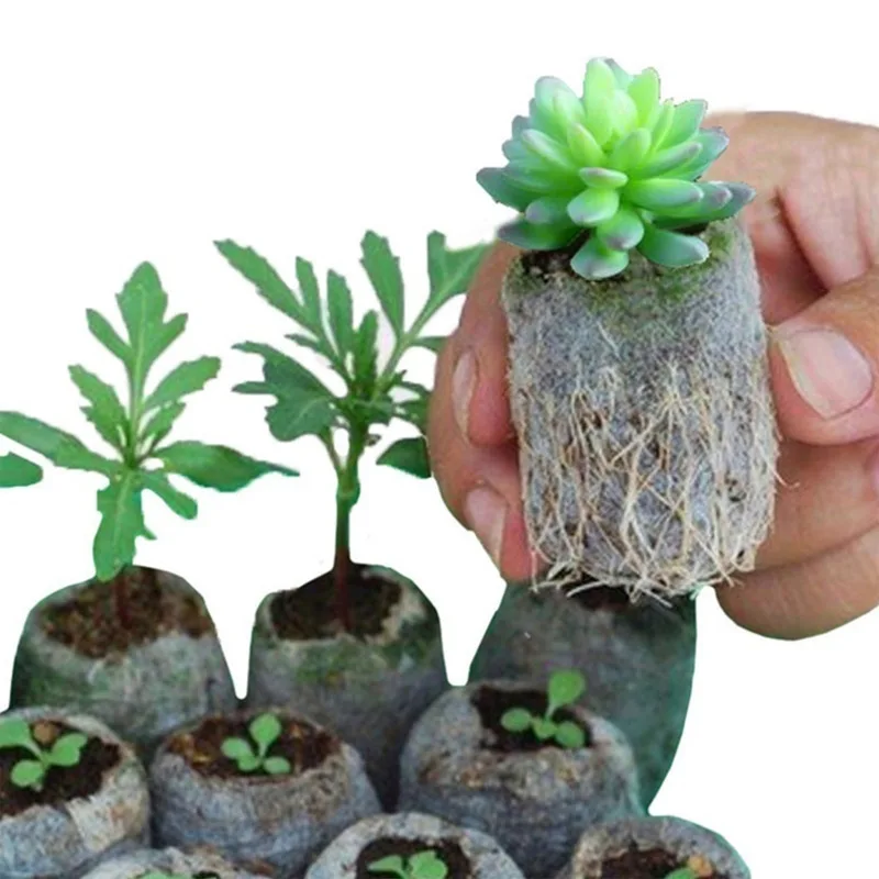 MZL 100 Pcs/Bag Non-Woven Seedling Bag Plant Growing Bag Nutrition Gardening Supplies 8*10 Cm