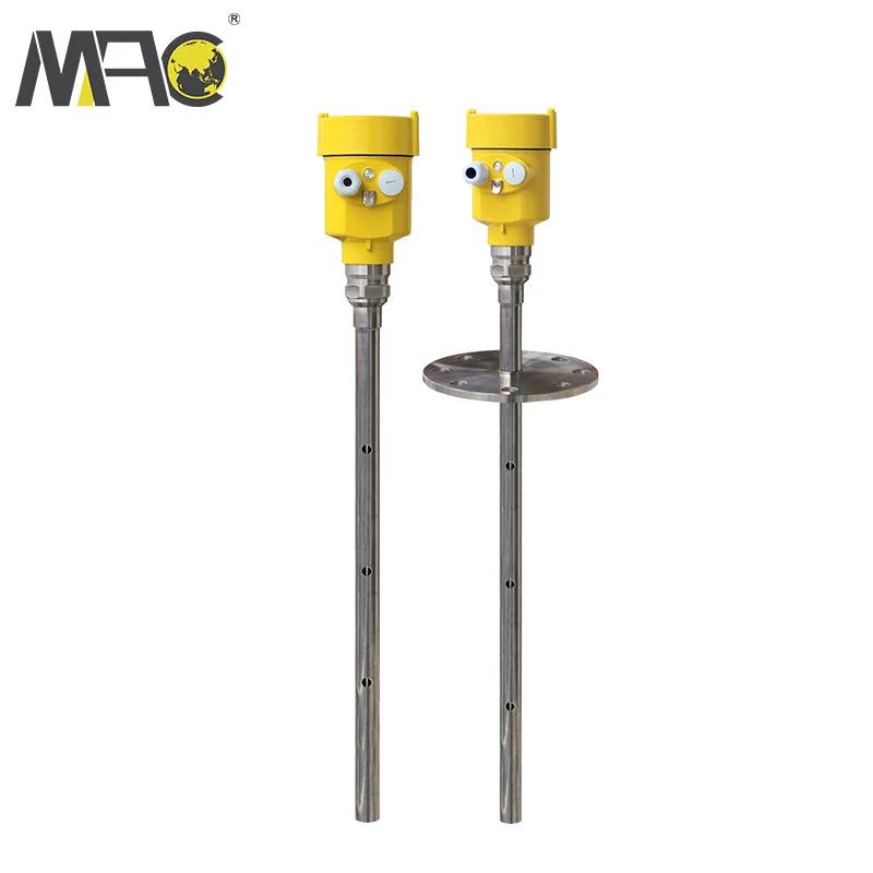 Macsensor flange type 030m 30m or 70m microwave pulse radar level transmitter for waste water tank