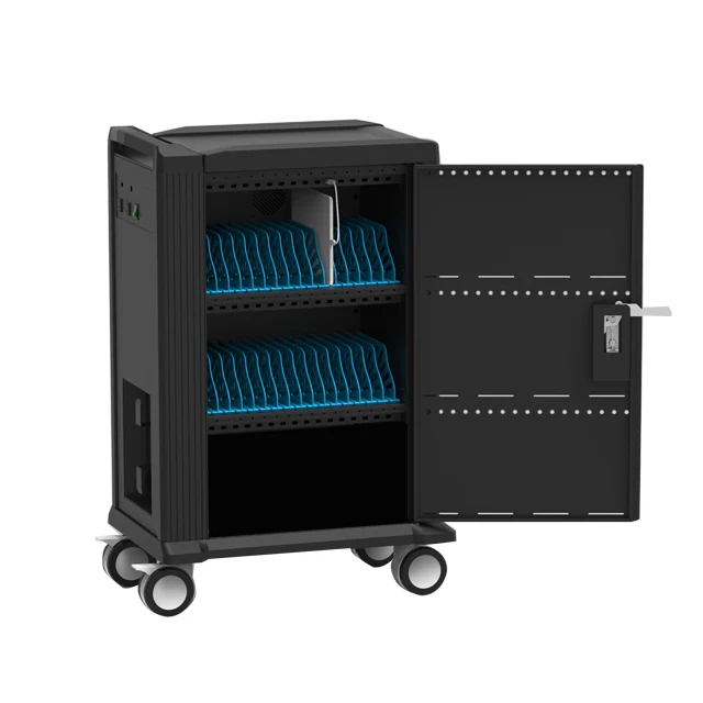 Charging Cart For 32 Usb Port Tablets Storage Cabinet Charging Cart In Digital Classroom