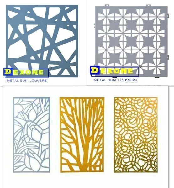 Punching Process Aluminum Perforated Panel with arts design