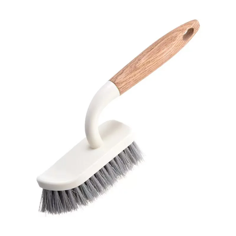 Wholesale Floor Brush Toilet Tile Wall Household Kitchen Pot Brush Hard Hair Wood Handle Gap Cleaning Brushes