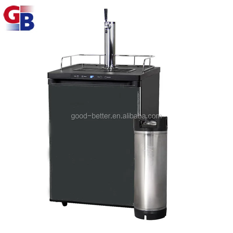 GB1030327 New model 6.0 cubic feet Black color three taps Beer ball lock keg kegerator with digital display