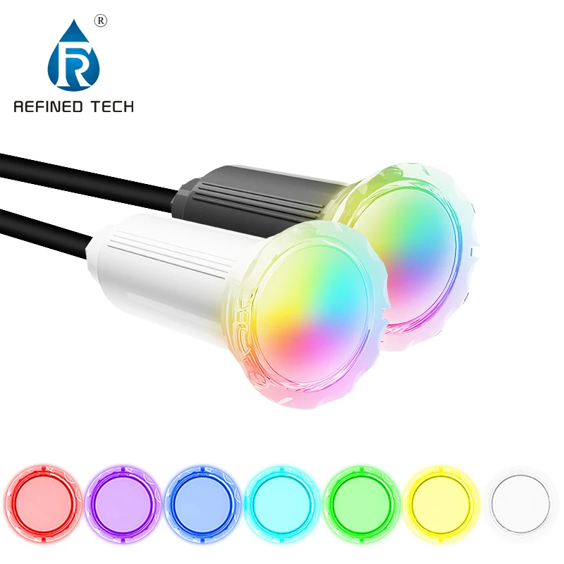 Refined 100ft Top Seller Design Patented Nicheless Pentair Globrite Pool & Spa Light Replacement 1.5 Inch Led Spa Pool Lights