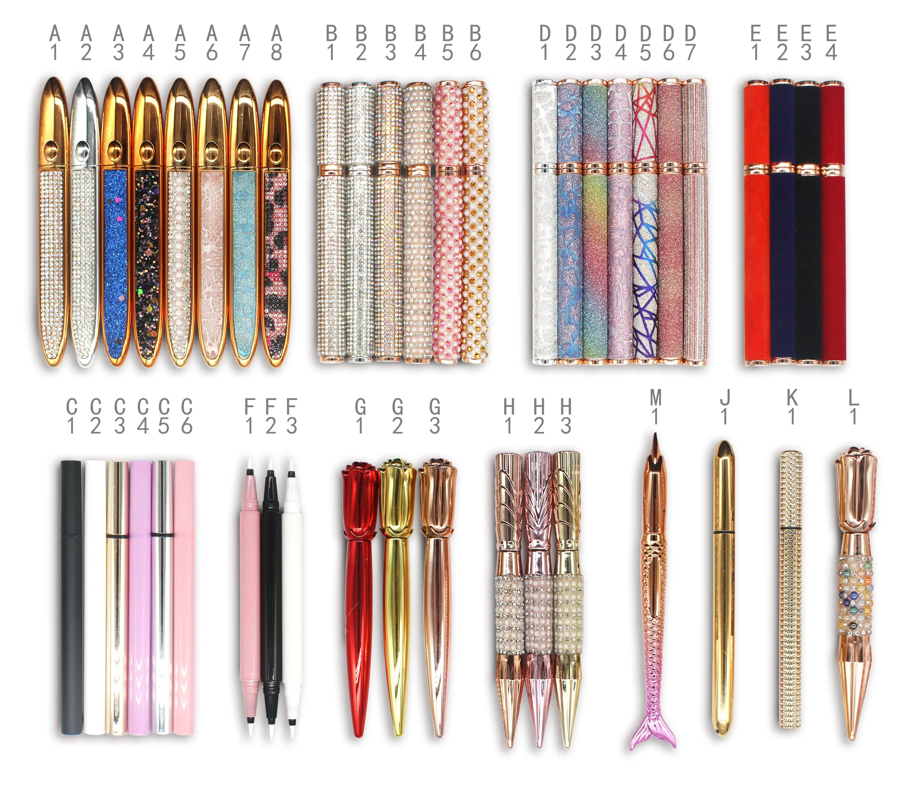 Waterproof 2 in 1 glue pen for eyelash custom box packaging adhesive sticky eyeliner magnetic eyeliner glue wholesale