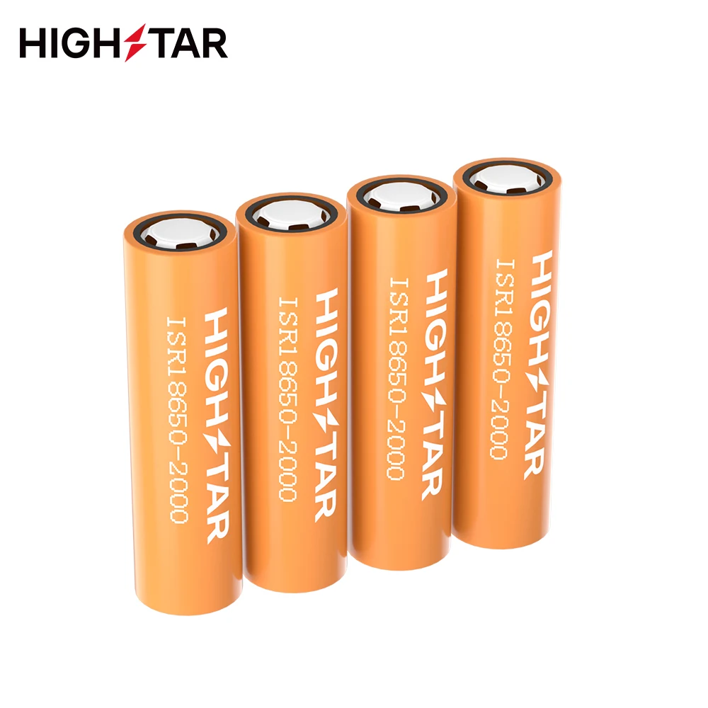 HIGHSTAR Custom High-Quality Certificate 18650 battery 2000mAh 3.7v Rechargeable li-ion battery 18650 for Electric Wheelchairs