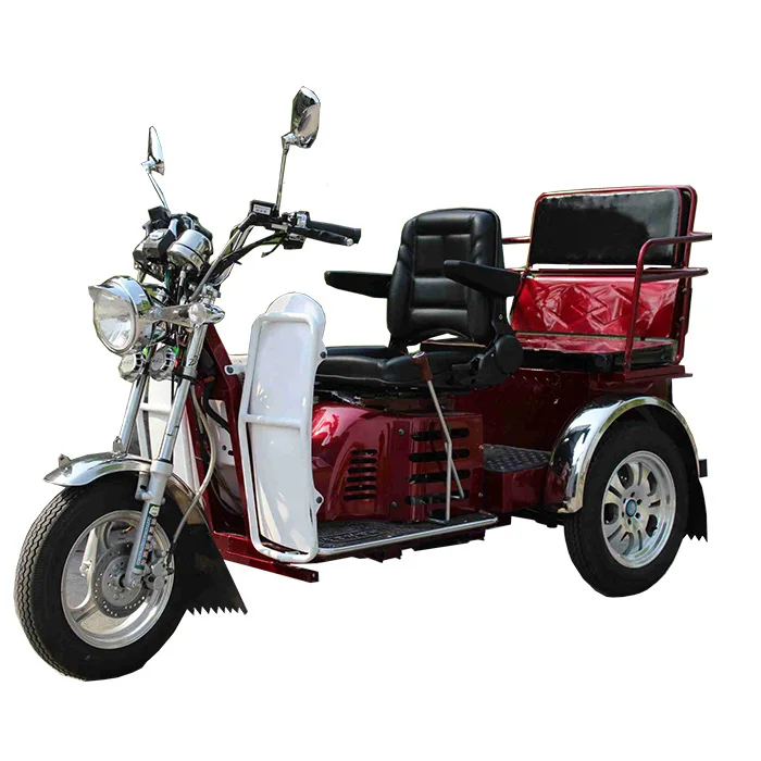 new red two seater tricycle two person diesel three wheeler