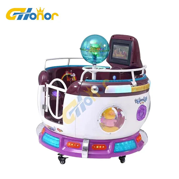 Children Interactive Video Game Rotating Simulator Console
