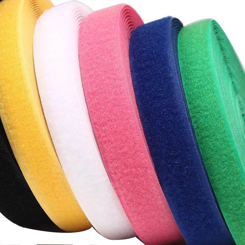 Factory Price High Quality Customized Width Fastener Tape Sew on Recycled Velcro Hook and Loop for Shoes