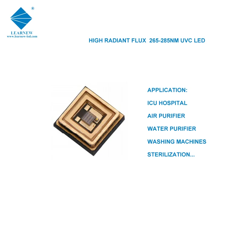 best price 3535 smd 265nm 270nm 275nm 285nm 1w uvc led chip