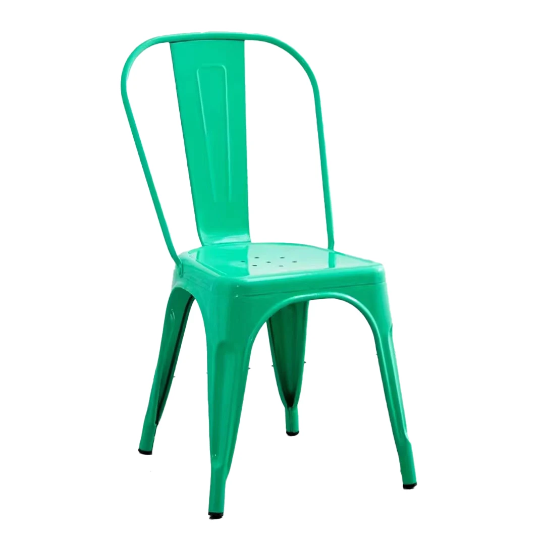 Hebei Langfang Cheap Metal Chairs Stackable Backrest Colorful Chairs For Restaurant Kitchen Hotel Cafe