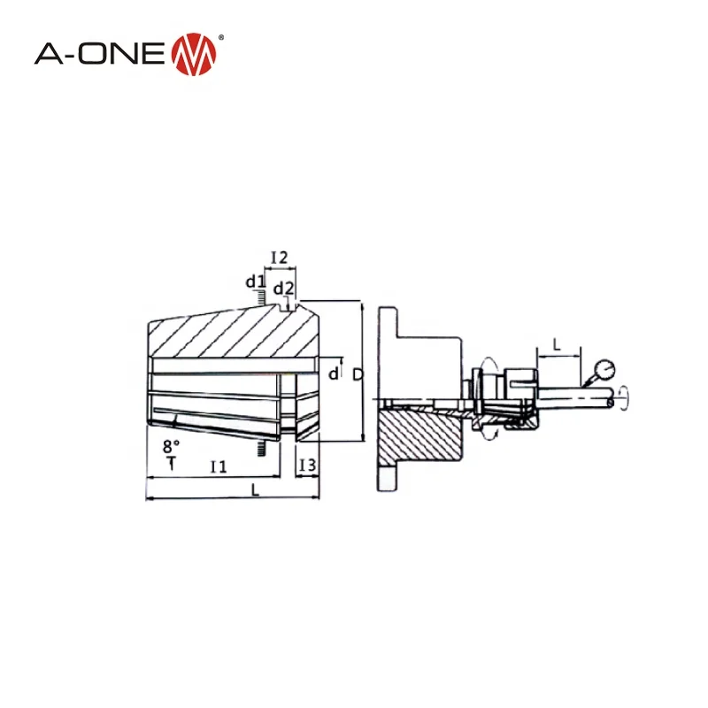 China made High precision  ER8 ER25  ER32  ER40  collet set