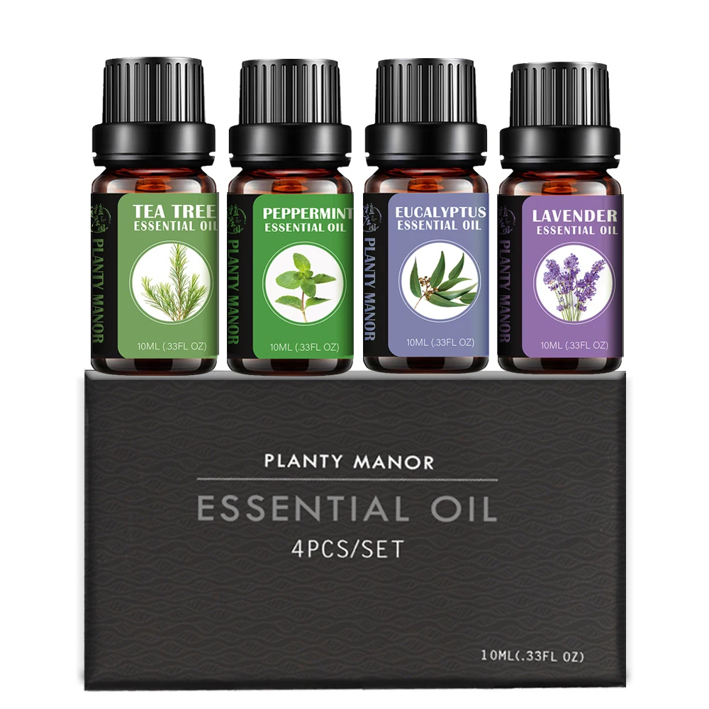 Ароматические эфирные масла 4 шт. 10 мл