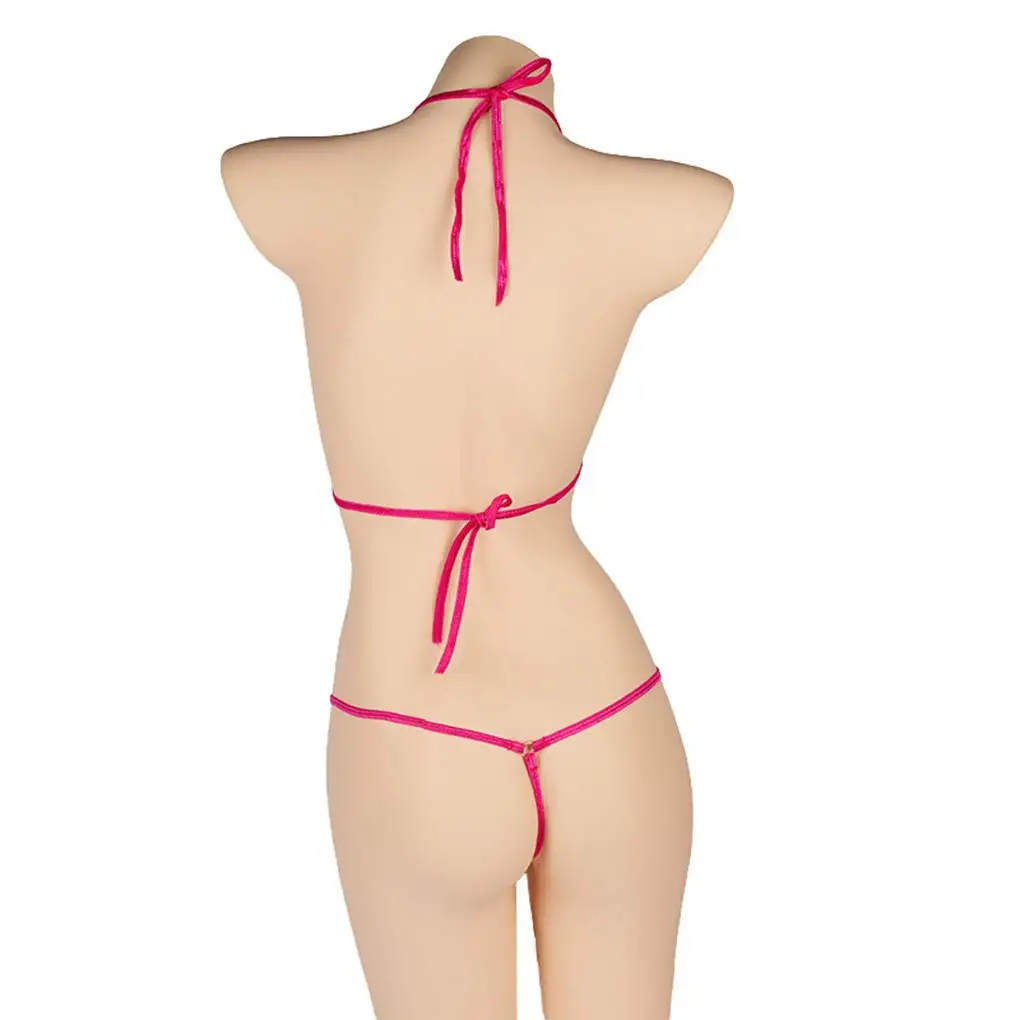 Custom Swimwear Beachwear Luxury Swimwear 2 Piece Set Extreme Sexy Mini String Bikini Beachwear for Women