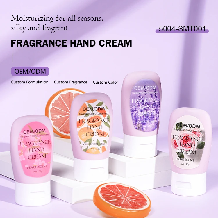Natural Fruit Plant Deep Hydrating Nourishes Organic Hand Lotion Cream Logo Moisturizing Soft Luxury Customized Hand Cream