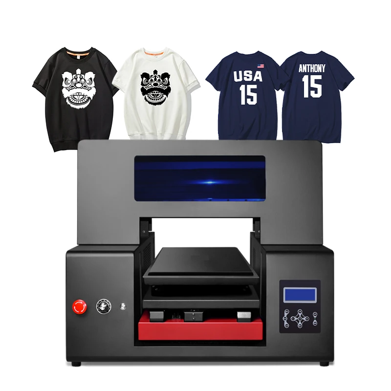 Wholesale Best Seller Tshirt A3 DTG Printer dtg printer 4 head small machines for home business