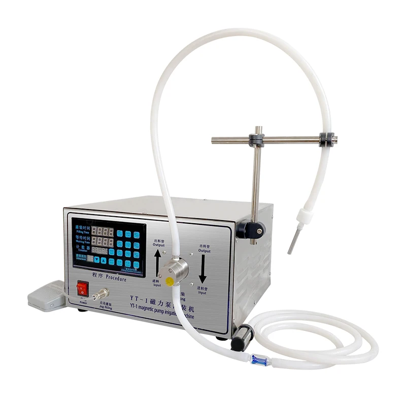 YT-1 magnetic pump cooking oil pet bottle perfume filling machine liquid semi automatic