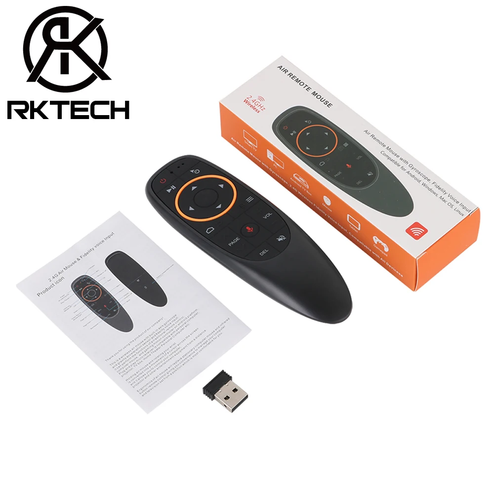 RK Лучшая цена G10 серии G10s Air Mouse пульт дистанционного управления голосового помощника Google 2 4G беспроводной ИК-обучения ИК вертолет с