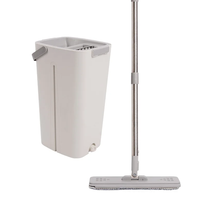 Простая ручная Чистка пола волшебный скребок для разделения грязной воды набор чистки швабры дома