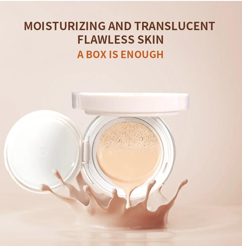 Private Label Spf Makeup Air Cushion BB Cream Brightening Moisturizing Waterproof Cosmetics Long Last Beauty BB Cream