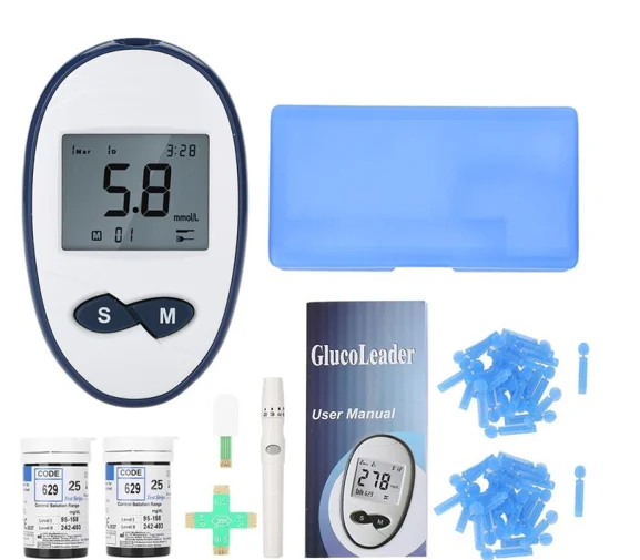 Electronic Blood Glucose Meter 50 pieces of blood glucose test strips and 50 pieces of lancets
