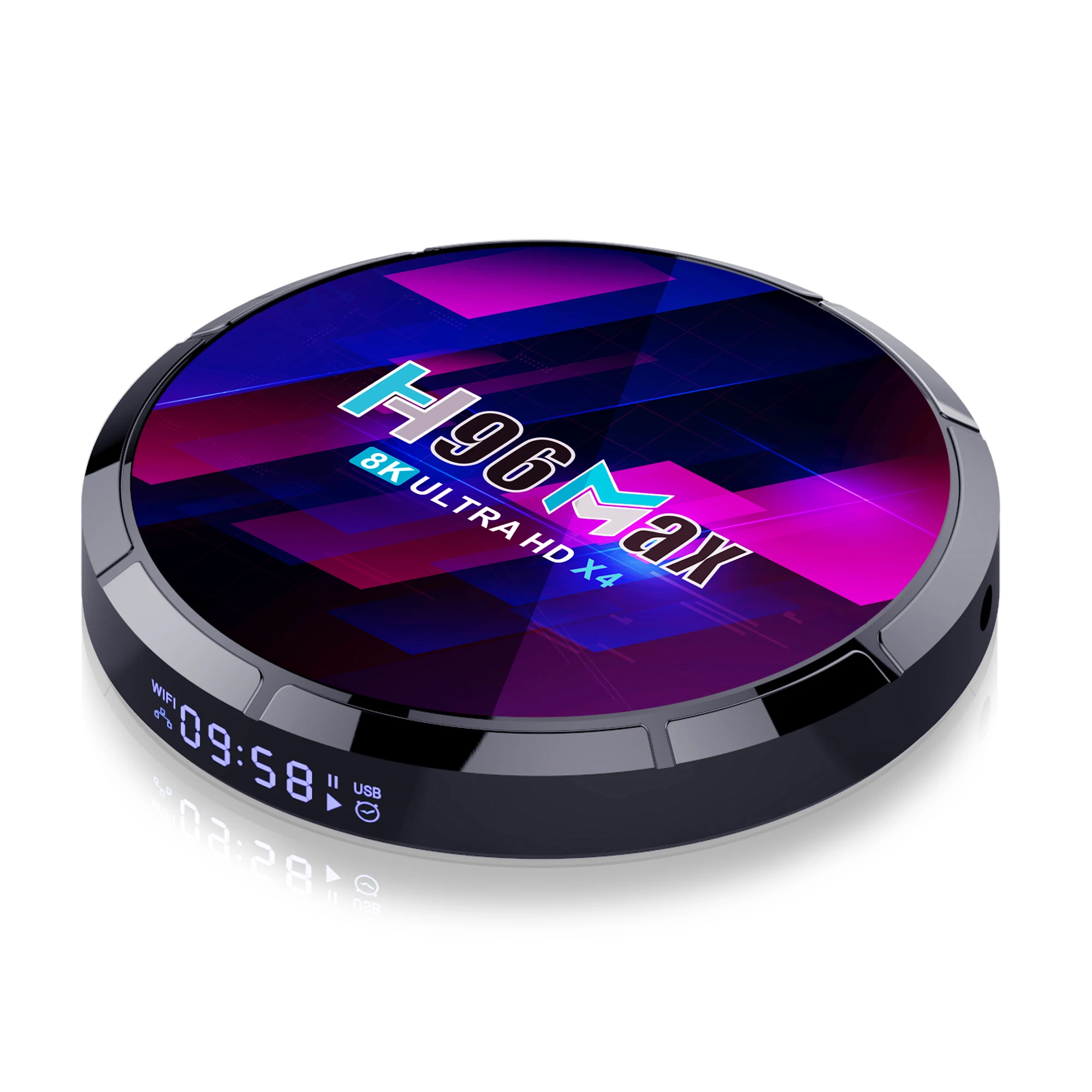 QUNSHI TECH H96 Max x4 Amlogic S905X4 Android10.0 Dual WIFI 2gb/4gb ram 16gb/32gb/64gb ROM RGB Light Android 10.0 TV Box H96max