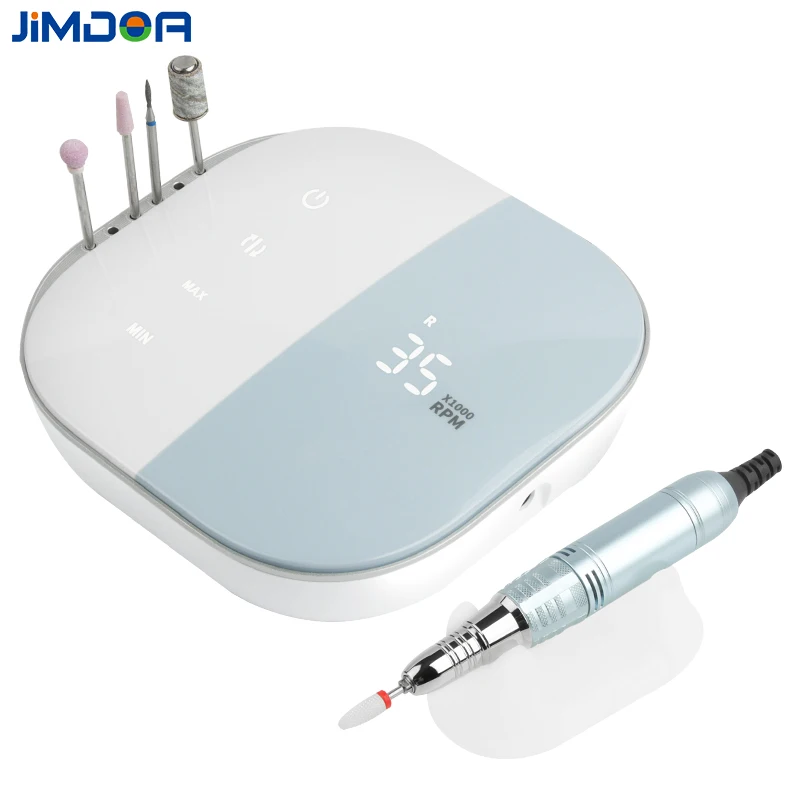  JIMDOA Новое поступление нижняя часть из нержавеющей стали 35 Вт 35000PRM аппарат для сверления акриловых ногтей с сенсорным