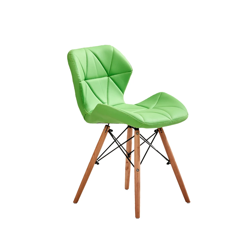 Colorful Modern Style Dining Chairs Fabric Wood Leg Metal Frame Butterfly Radar Chair For Living Room Furniture Pu Leather Chair