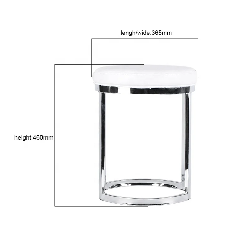 
High quality furniture leather ottoman stool 