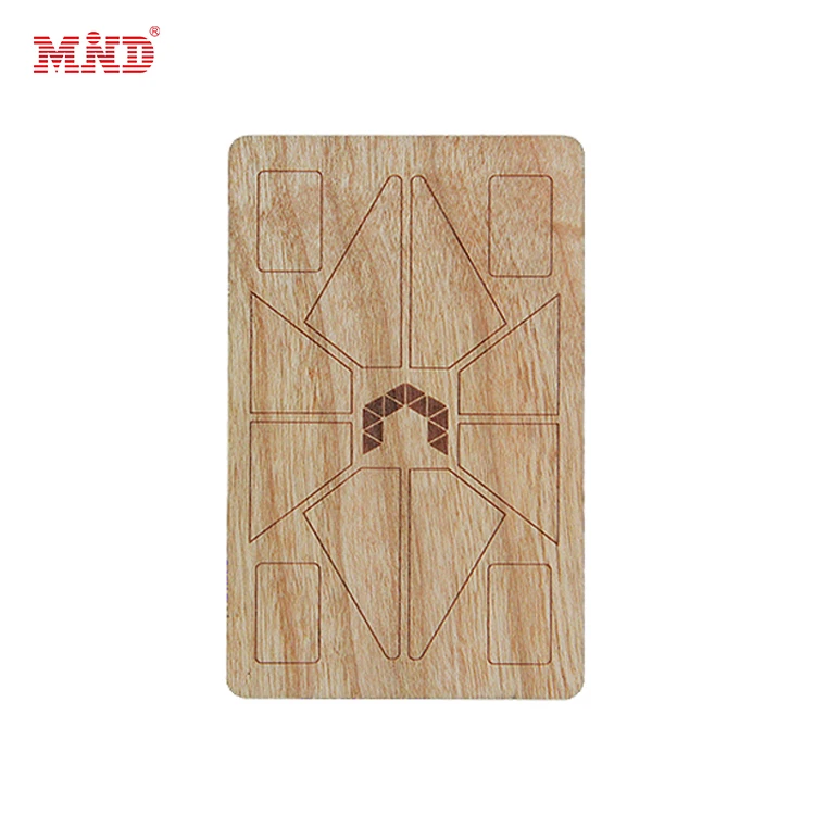 Деревянная визитная карточка NFC по заводской цене