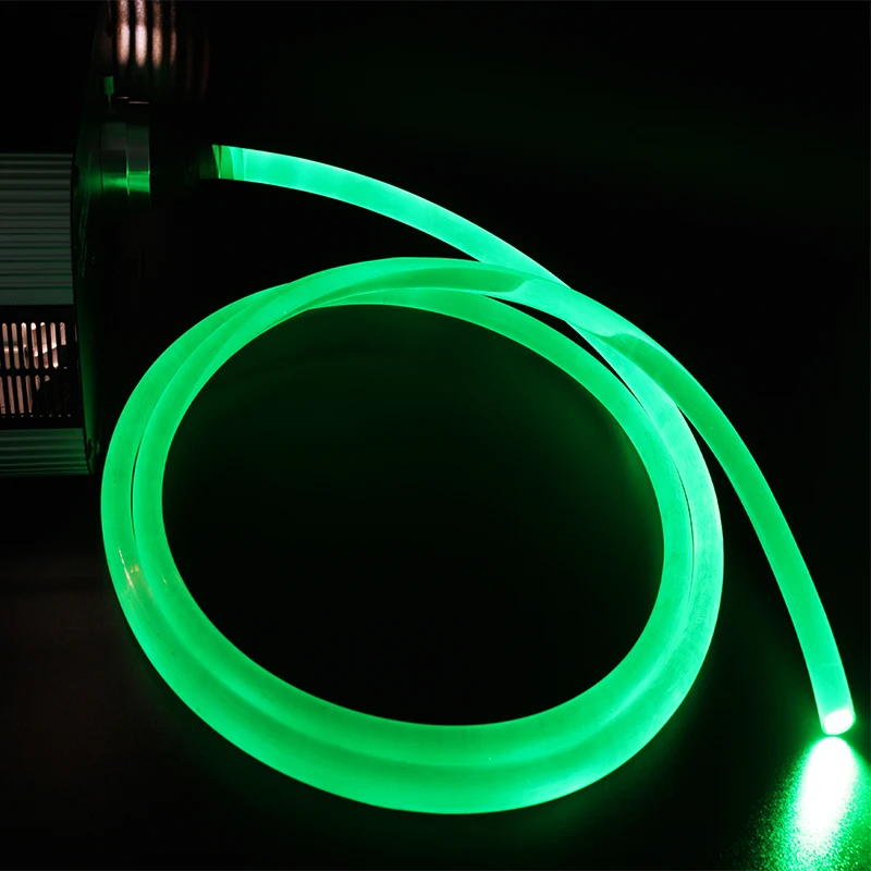 RGB color  change LED Fiber Optic Light 3.0mm side glow celling plastic Fiber Optic cable for decoration