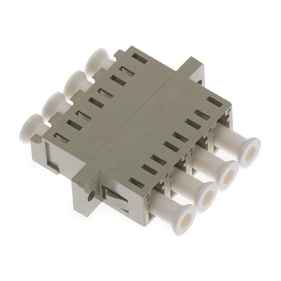 LC UPC Duplex multi mode OM3 Quad Fiber Optic Adapter Fiber Connector