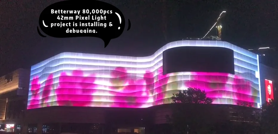 led point light 1.5W DMX RGBW DC24V IP68 full color pixel led lighting use in building new pixeldot