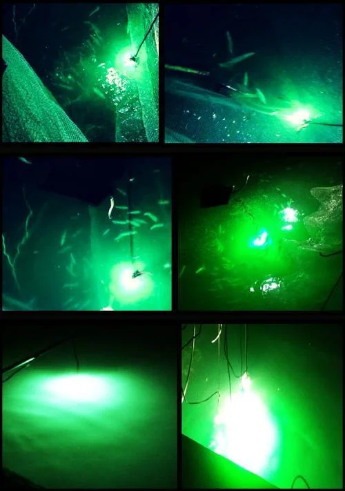 Универсальный зеленый подводный светодиодный фонарь для рыбалки 500 Вт 110 В 220