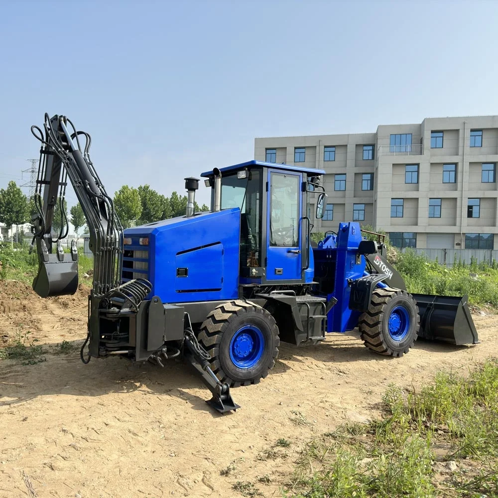 TOSH Mini Tractor With Front Loader And Backhoe Optional Accessories