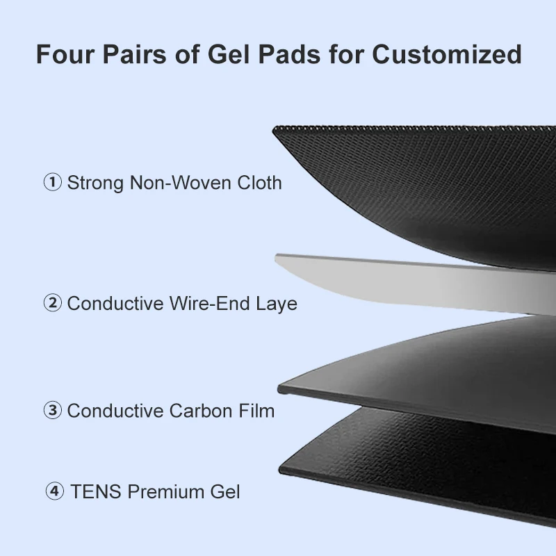 Professional Portable TENS Machine Nerve Pain Relief Muscle Stimulation Lower-Frequency Pulse Massager with Adjustable Settings