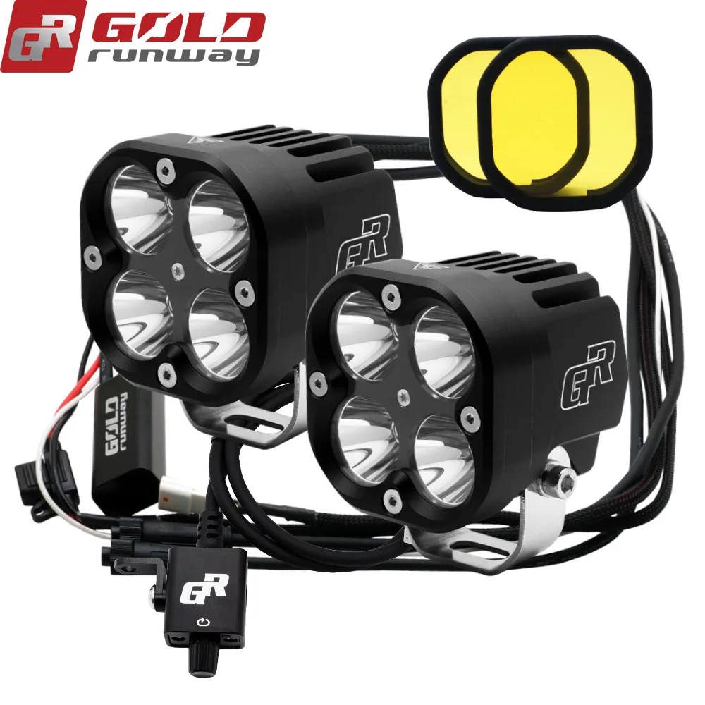 
Motorcycle IP68 40W 4200LM Driving Light Universal Motorcycle Front Light LED Motorcycle Lighting System 