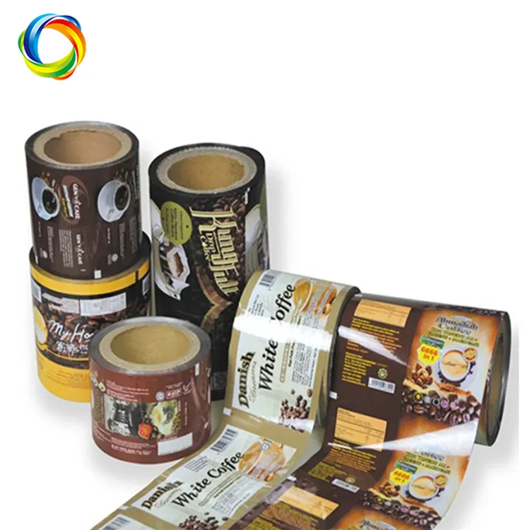 Custom Printing Food Automatic Packaging Roll Film Aluminized Composite Sealing Film Aluminum Foil Packaging Roll Film