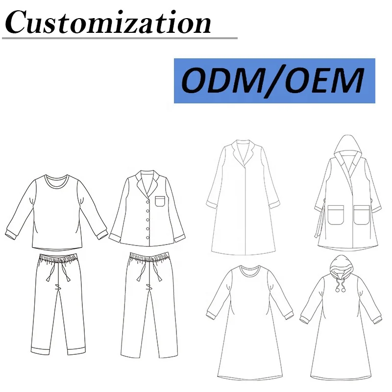 Custom logo ODM Flannel Warm Fleece Winter Jacket Animal Print Pajamas for Women Sets