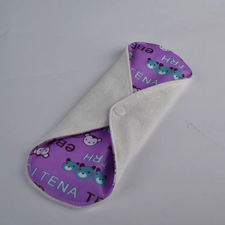 
Reusable menstrual cloth sanitary napkin 100% organic bamboo soft and healthy for mom use 