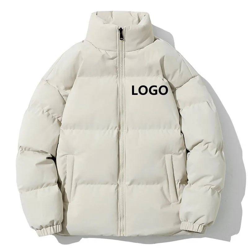 Custom Logo OEM Men Winter Jackets Cotton Outerwear Clothing 2023 New Parkas Windbreaker Thick Warm Male Coat