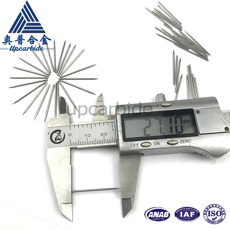 
99.95% and 99.98% pure wolfram dia.1.0*27mm pure tungsten electrode needle 