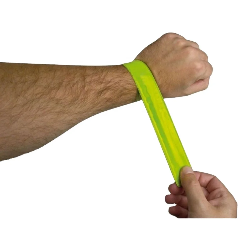 Reflector Strips Reflective Snap Armbands Slap Safety Straps Night
